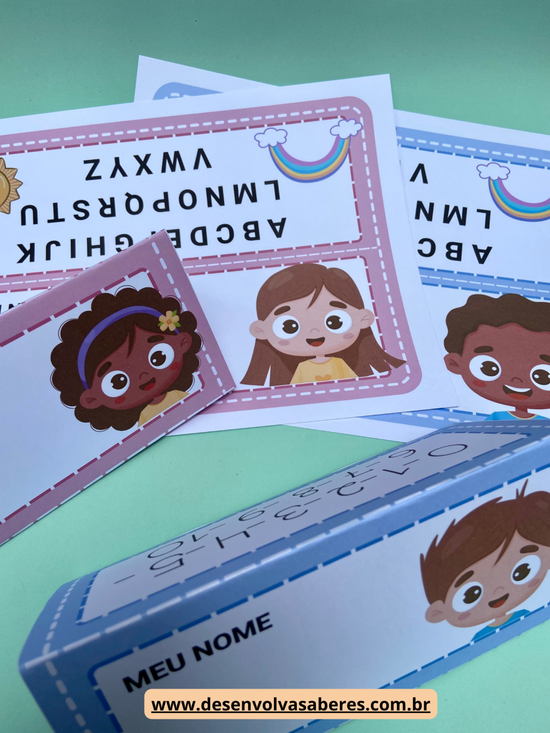 🌟 Crachás de Mesa Personalizados - Com Alfabeto, números e nome - EDITÁVEL - Image 4