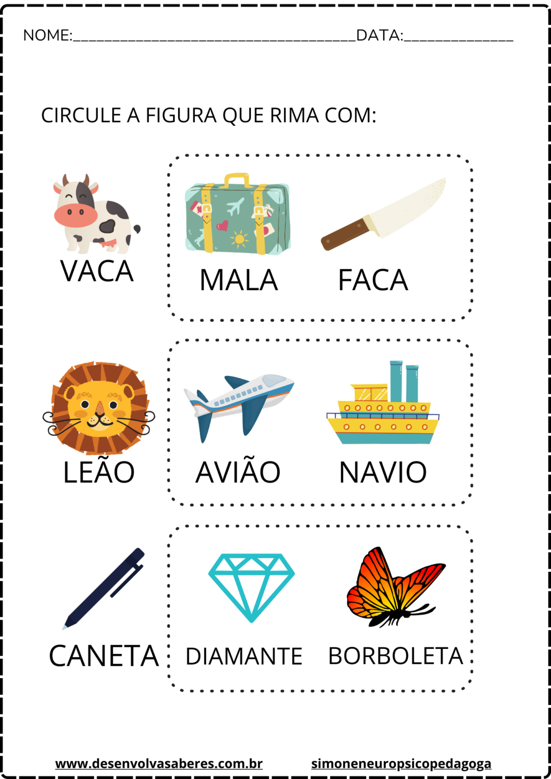 🙌Apostila de Consciência Fonológica – Atividades Interativas para a Alfabetização! - Image 6