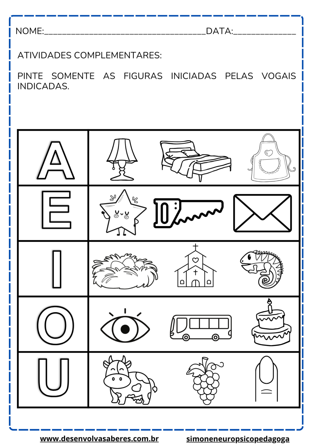 Trabalhe todas as letras do ALFABETO - 232 Páginas - ALFABETIZAÇÃO - Image 10