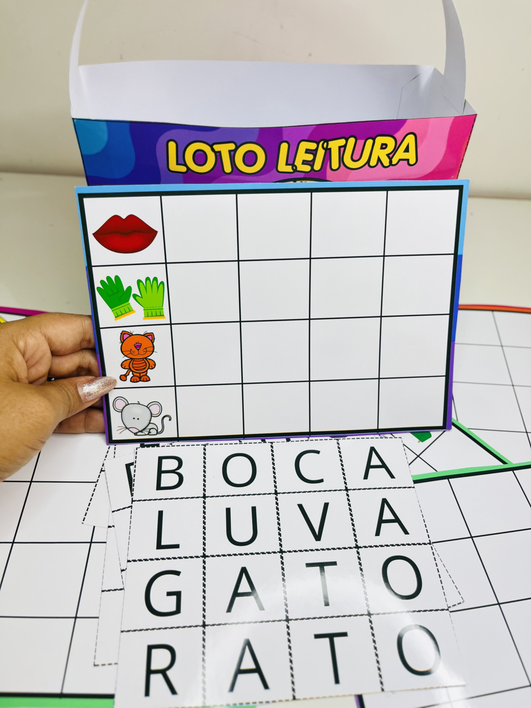 Loto Leitura – Fichas com 80 Palavras Dissílabas para Organizar - Image 3