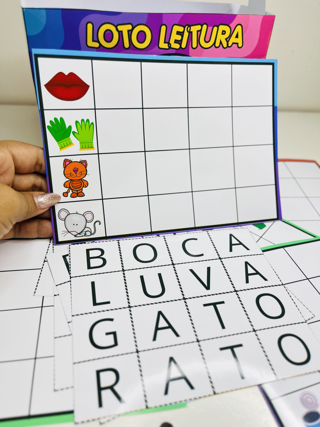 Loto Leitura – Fichas com 80 Palavras Dissílabas para Organizar - Image 8