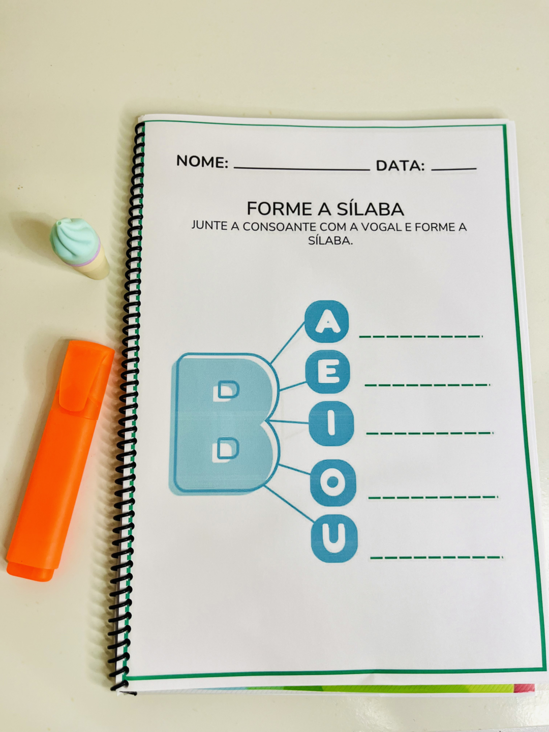 Apostila de Atividades sobre Sílaba Simples - ALFABETIZAÇÃO - Image 3