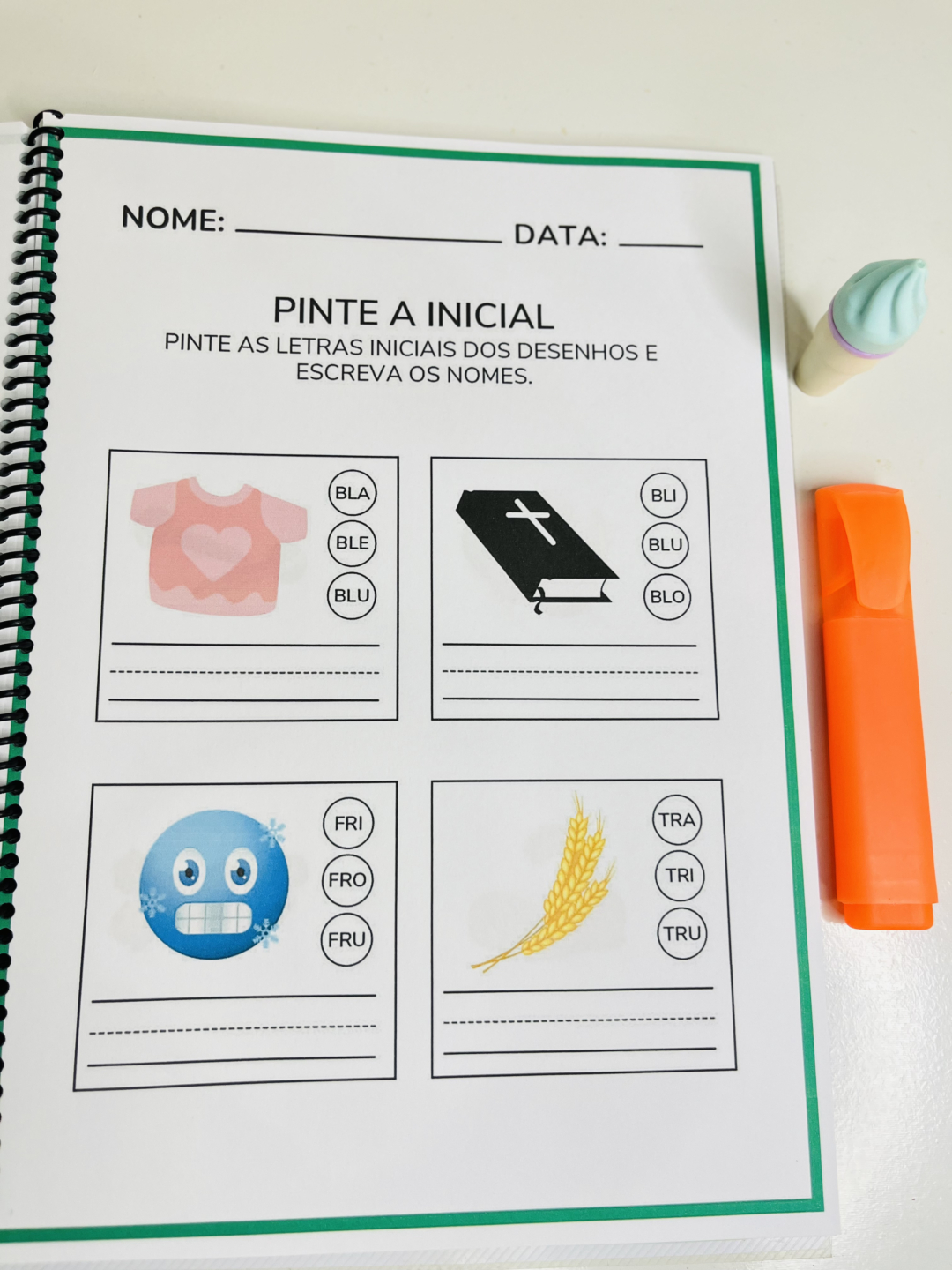 Apostila de Atividades sobre Sílaba Complexa - ALFABETIZAÇÃO - Image 6