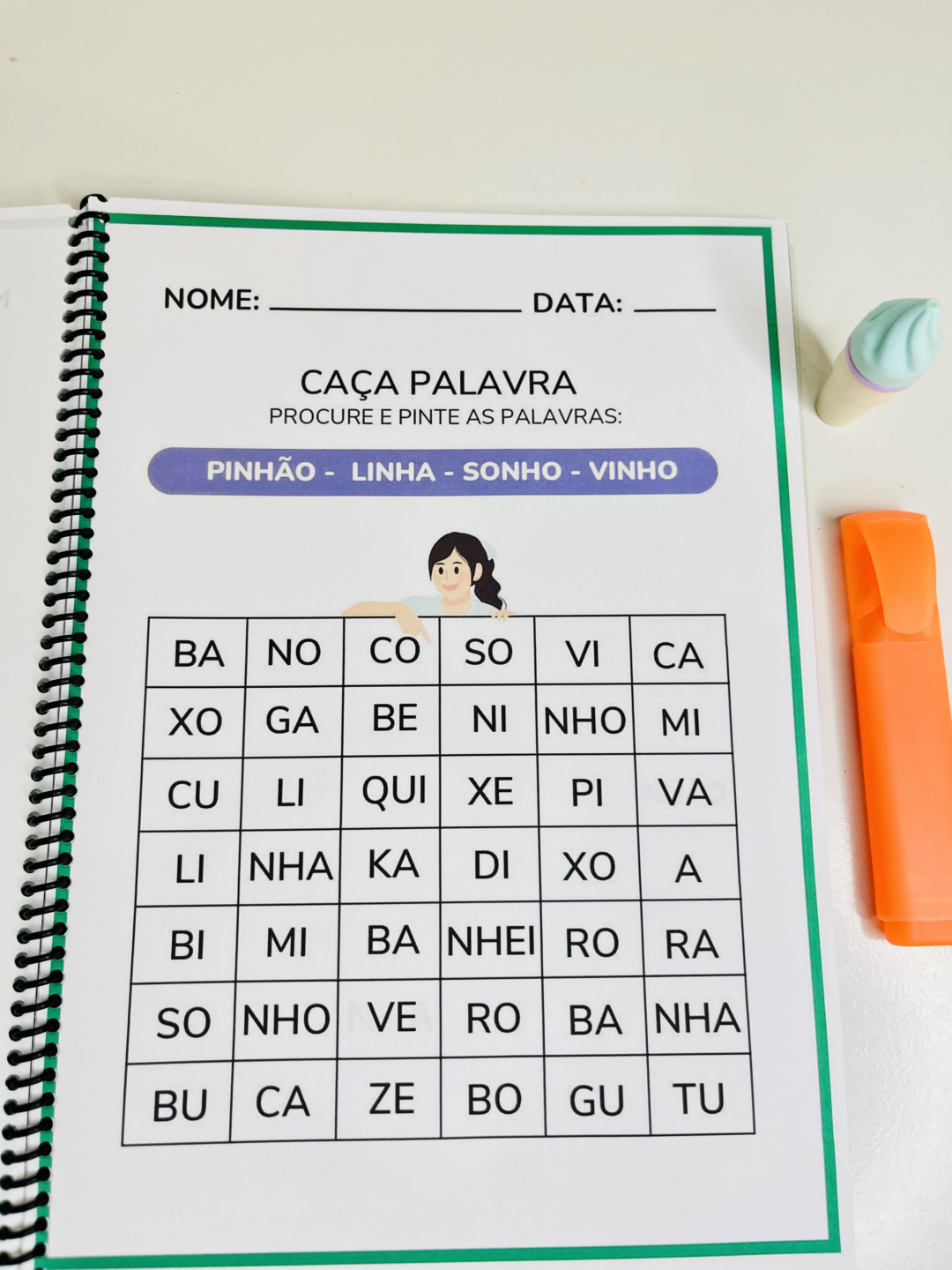 Apostila de Atividades sobre Sílaba Complexa - ALFABETIZAÇÃO - Image 8