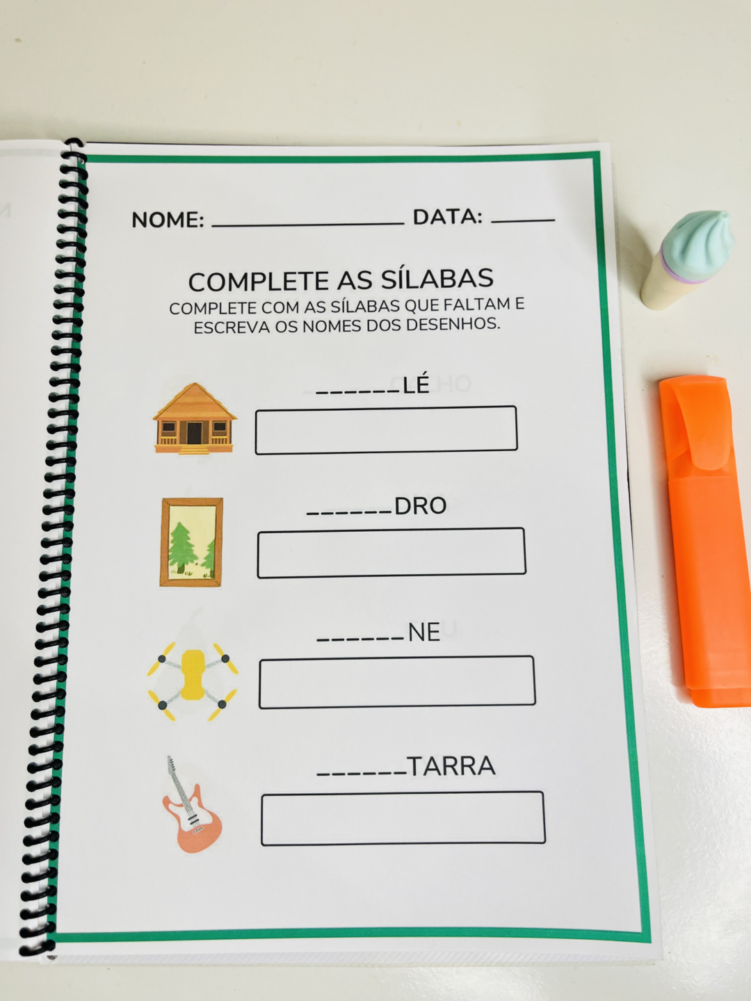 Apostila de Atividades sobre Sílaba Complexa - ALFABETIZAÇÃO - Image 11