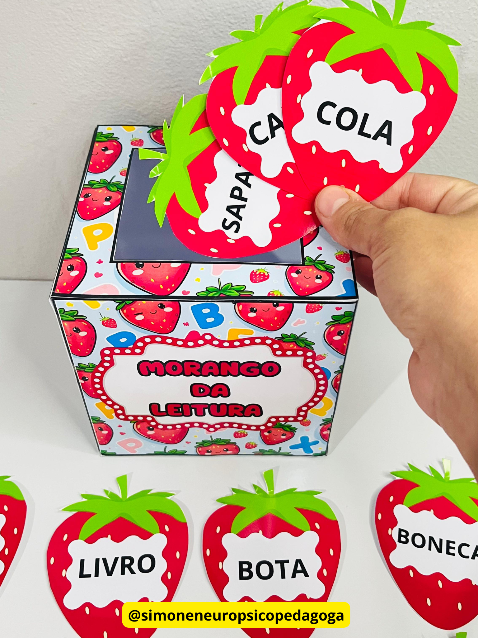 Morango da Leitura – Leitura, Vocabulário e Diversão em um Só Recurso - 72 palavras (simples e complexas) - Image 2